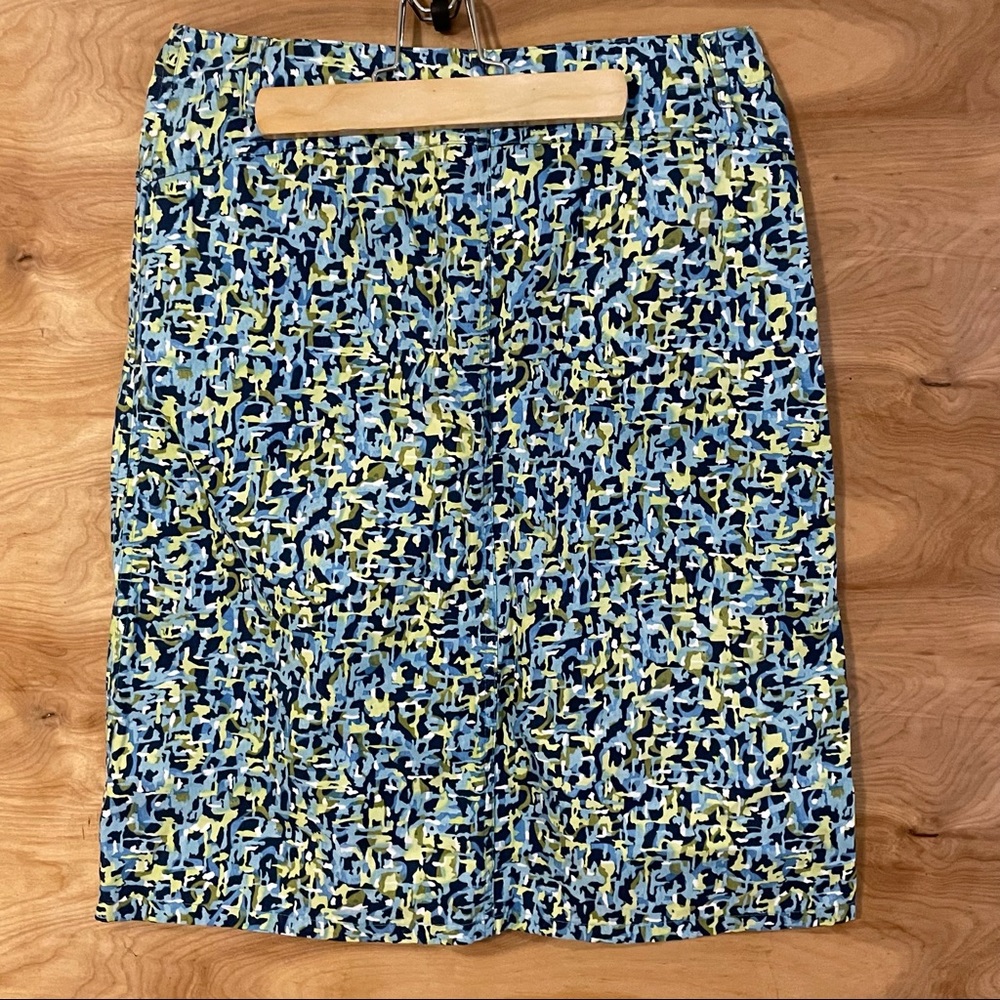 talbots petite womens sz 8 petite colorful  pencil skirt - Picture 2 of 7